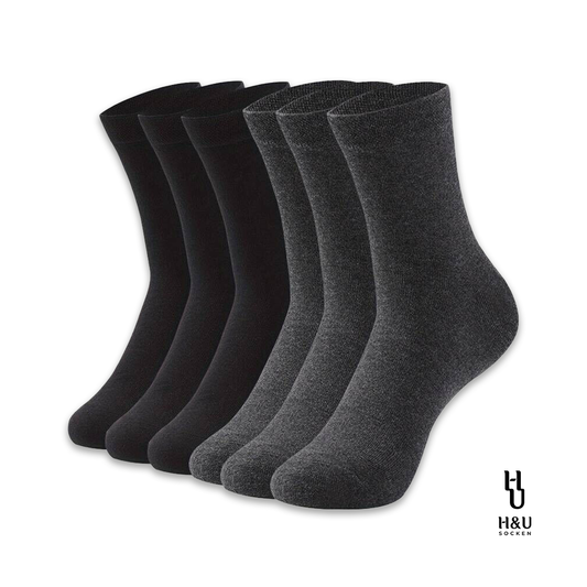 Lange Socken Arbeitssocken Schwarz Dunkelgrau