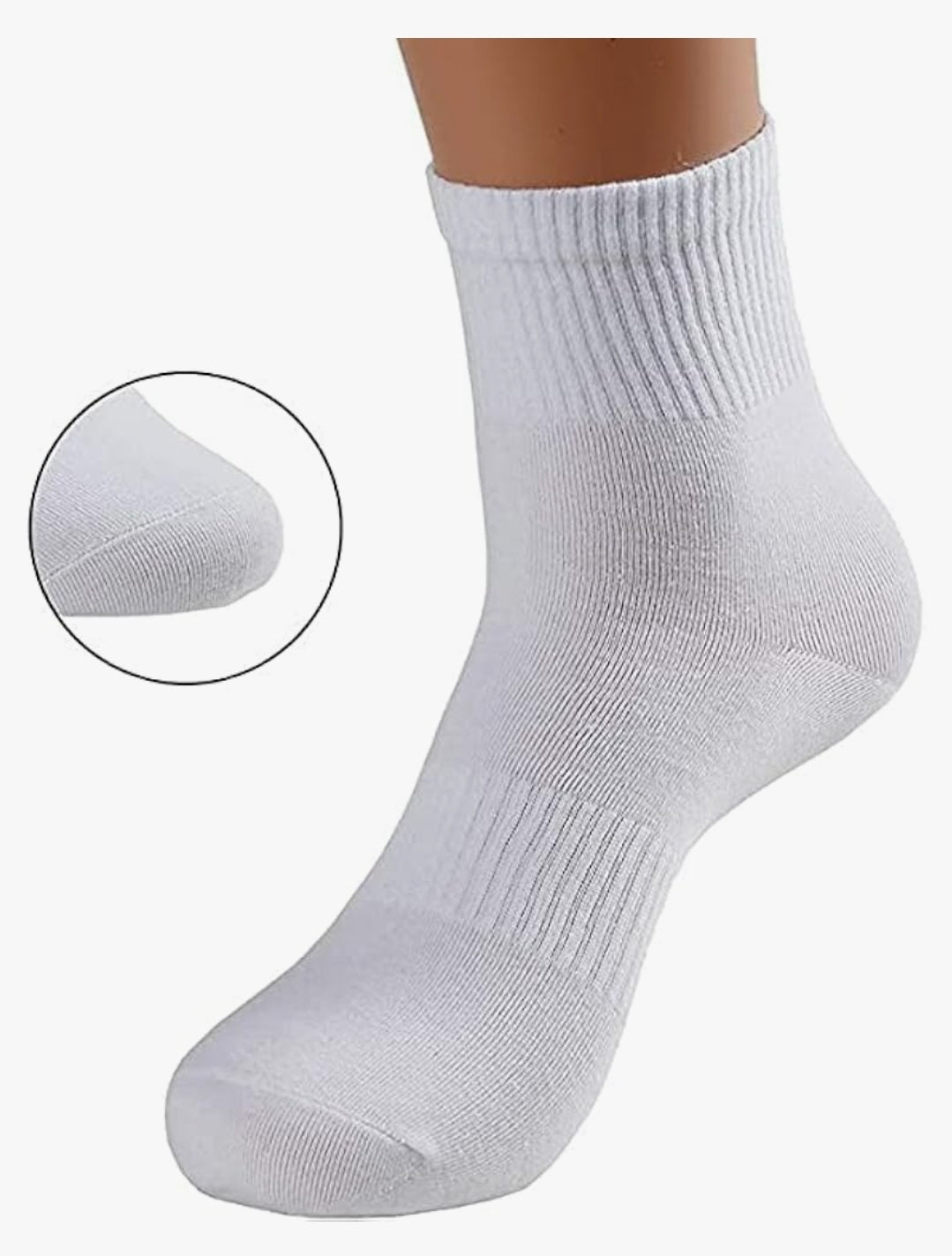 Tennissocken Kurz Gerippt | 10 Paar