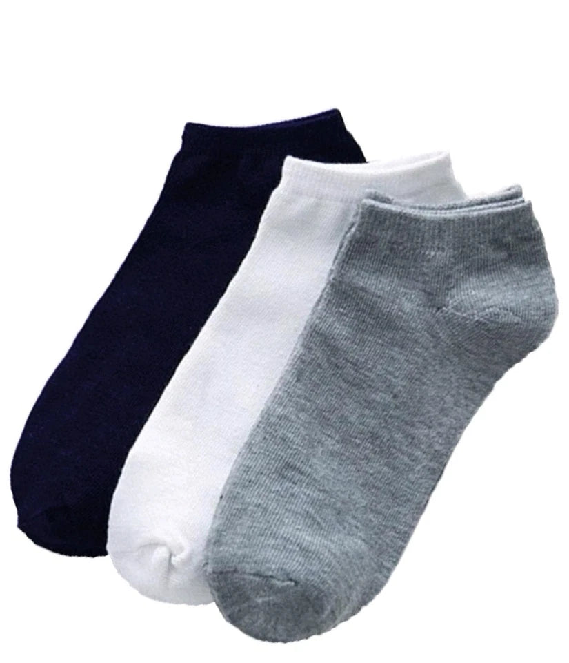 Sneaker Socken – Unisex Sport Füßlinge in Schwarz | 20 Paar