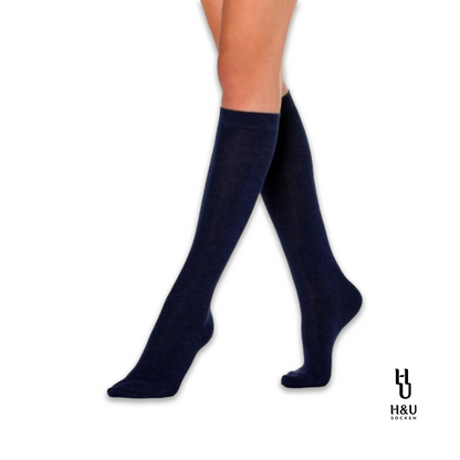 Kniestrümpfe  Blau Damen 