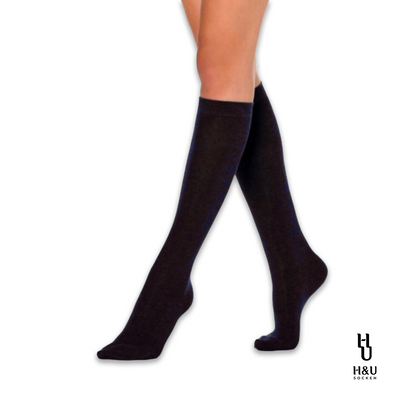 Kniestrümpfe Schwarz Damen 