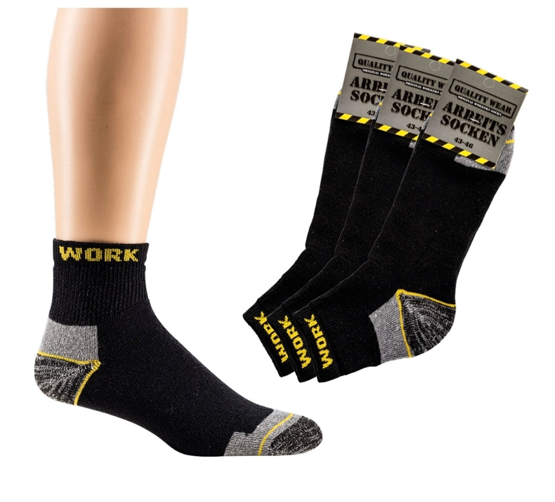 Arbeitssocken Herren Socken WORK Arbeitssocken Baumwolle 10 Paar