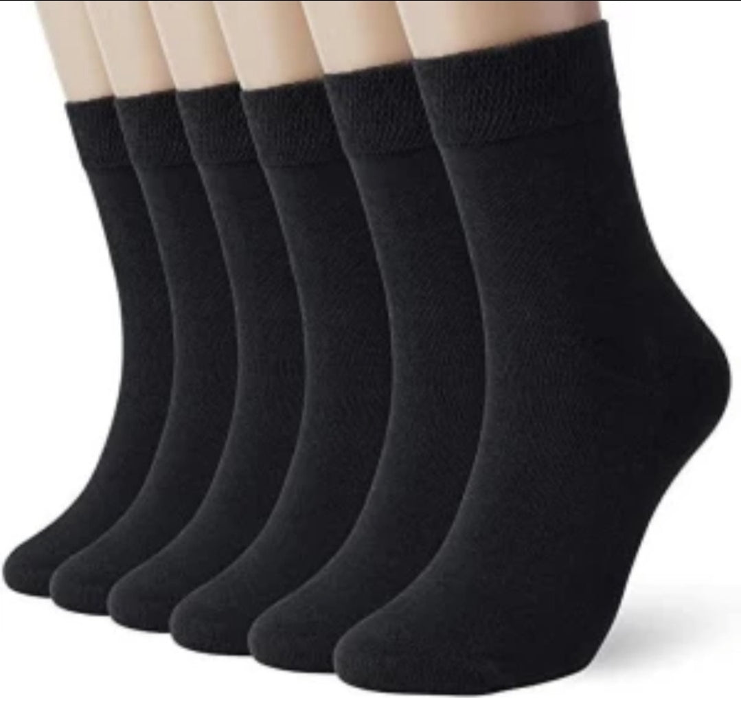 Damen Socken Business  Baumwolle Strümpfe Schwarz