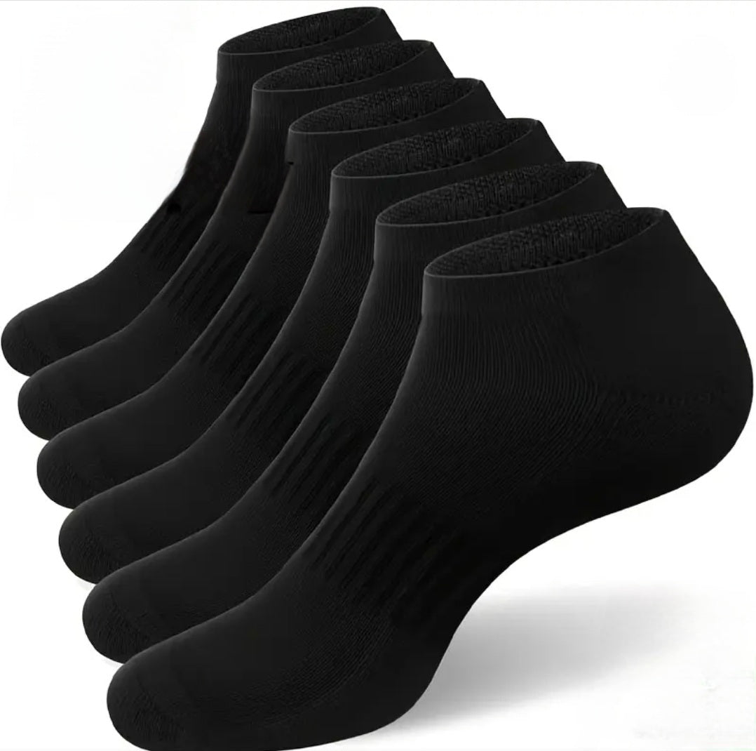 Sneaker Socken – Unisex Sport Füßlinge in Schwarz | 20 Paar
