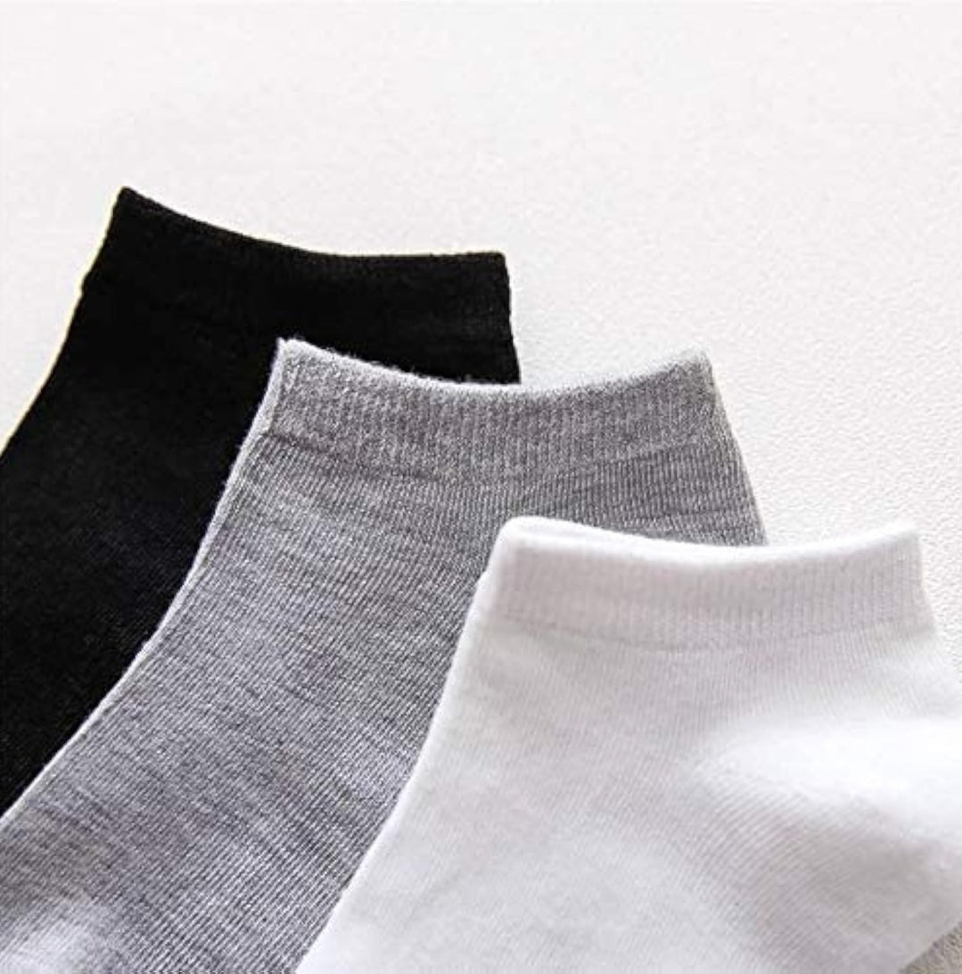 Sneaker Socken – Unisex Sport Füßlinge in Schwarz | 20 Paar