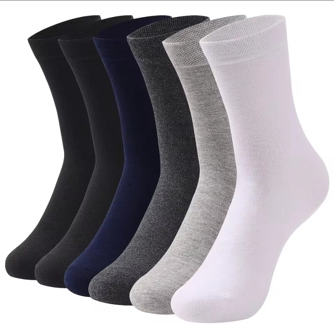 Herren Business Socken 90% Baumwolle ohne Naht ohne Gummi handgekettelt 12 Paar
