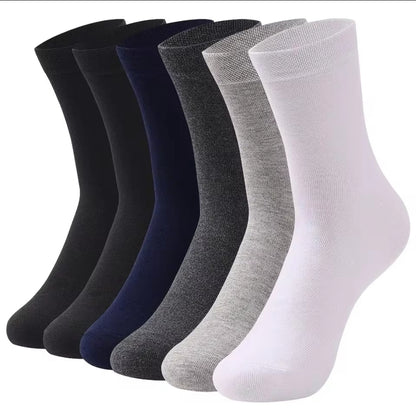 Herren Business Socken 90% Baumwolle ohne Naht ohne Gummi handgekettelt 12 Paar