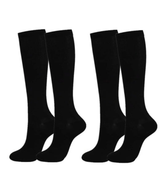 Herren Socken Kniestrümpfe Schwarz Socken Baumwolle