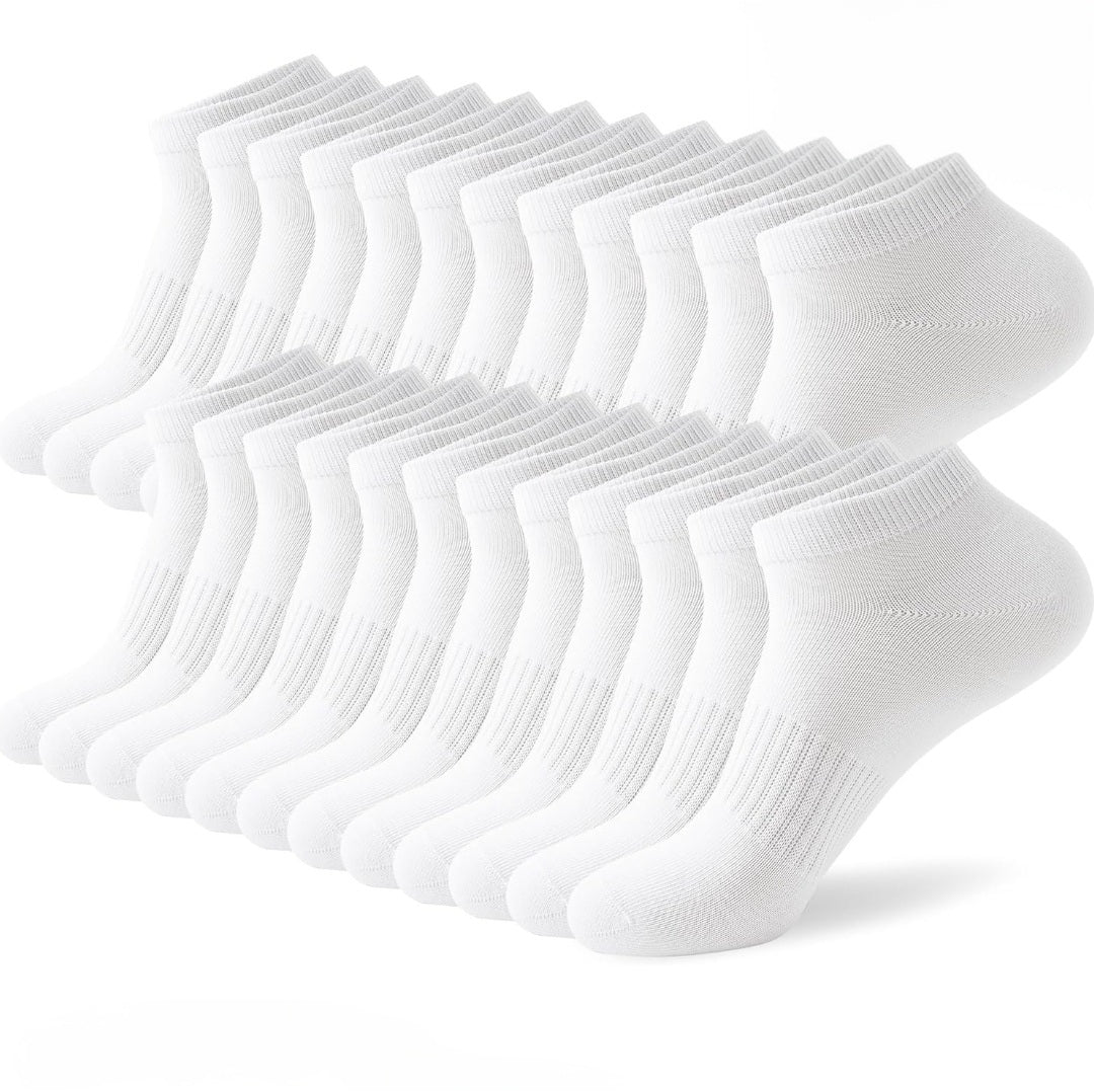 Sneaker Socken – Unisex Sport Füßlinge in Schwarz | 20 Paar