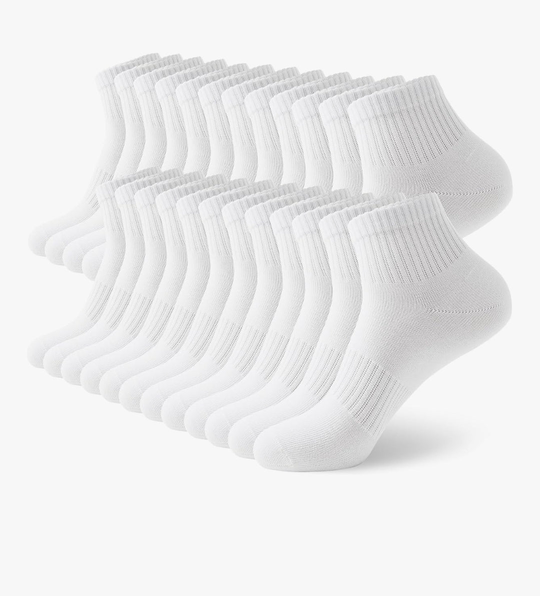 Tennis Socken Herren Damen Sport Kurzsocken Freizeit Schwarz 10 Paar